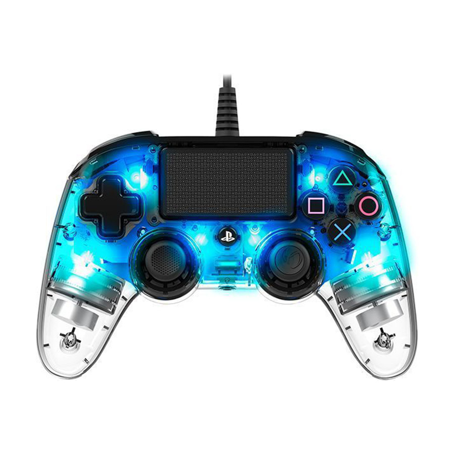 Bigben PS4 Nacon Compact Light Wired Controller prozirno-plavi