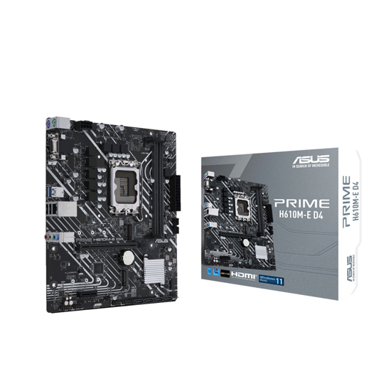 Picture of ASUS MB PRIME H610M-E D4 Intel H610, LGA 1700 2xDDR4, VGA, HDMI, DP, micro ATX