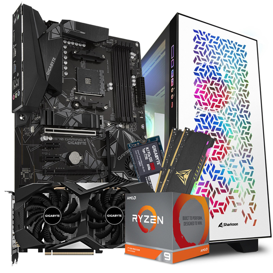 Picture of GNC GAMER BATTLEFIELD II Ryzen 9 3900X 12 cores,24 threads,3 .8GHz up to 4,6 GHz, MB X570 GAMING X, RAM RGB DDR4 32GB (2 x 16GB) 3200MHz, M.2 PCIe 512