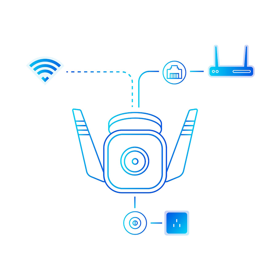 TP-Link Tapo C310 TP-Link Outdoor Security Wi-Fi Camera 3MP 2.4 GHz 2T2R