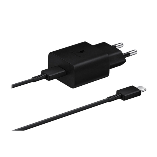 Picture of Punjač SAMSUNG ORG. 15W Fast Charging Type-C Wall Charger Black USB-C cable included EP-T1510XBEGEU 