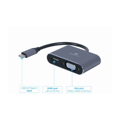 Picture of Type-C  to HDMI + VGA, adapter kabl, GEMBIRD A-USB3C-HDMIVGA-01