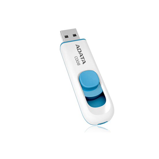 Picture of USB Memory stick Adata UFD 16GB C008 White USB 2.0, Brzina čitanja 30 MB/s, Brzina pisanja 10 MB/s,AC008-16G-RWE