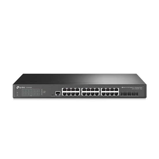 Picture of TP-Link JetStream TL-SG3428X 24-Port Gigabit L2+ Managed Switch sa 410G SFP+ slots, support SDN Controller, abundant L2/L2+ features,1U rack mountable