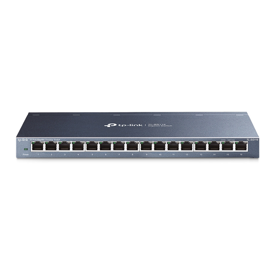 SWITCH TL-SG116 16-Port Gigabit Desktop Switch, 16 × 10/100/1000Mbps Ports