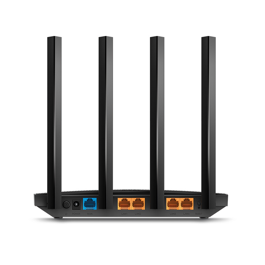 Router TP-Link Archer C80 AC1900 802.11ac Wave2 3×3 MIMO Wi-Fi Router, 1300Mbps at 5GHz + 600Mbps at 2.4GHz, 5 Gigabit Ports,4 antennas, Beamforming,S