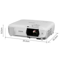 Picture of Projektor Epson EH-TW750 3.400 lum.1920 x 1080. 16:9. USB 2.0 Type A, USB 2.0 Type B, VGA.HDMI (2x),WiFi. boja bijela
