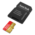 Picture of Micro SD SanDisk SDXC 256GB Extreme Pro - 190MB/s V30 UHS-I U3 SDSQXAV-256G-GN6MA