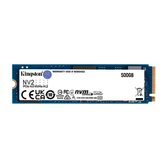 Picture of SSD Kingston SNV2S/500G 500GB NV2 M.2 2280 PCIe 4.0 NVMe Gen 4.0x4 R/W 3500/2100MB/s