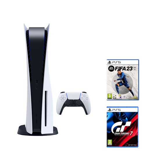 Picture of PlayStation 5 B chassis + FIFA 23 PS5 + Gran Turismo 7