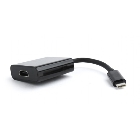 Picture of USB adapter Type-C to dual HDMI adapter, 4K 60Hz, black, GEMBIRD, A-CM-HDMIF2-01