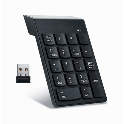 GEMBIRD Bežična numerička tastatura KPD-W-02 crna