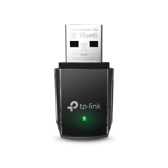 Picture of USB WLAN TP-Link Archer T3U AC1300 Mini Wi-Fi MU-MIMO USB Adapter,Mini Size, 867Mbps at 5GHz + 400Mbps at 2.4GHz, USB 3.0