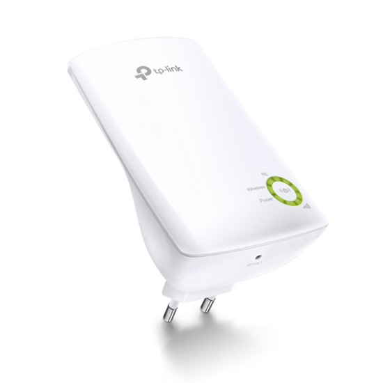 Picture of Repeater TL-WA854RE, 300Mbps Wireless N Wall Plugged Range Extender, QCOM, 2T2R, 2.4GHz, 802.11n/g/b, Ranger Extender button, Range extender mode, wit