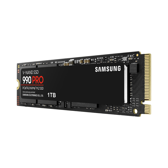 Picture of Samsung SSD 990 PRO 1TB NVMe MZ-V9P1T0BW Up to 7,450 / 6,900 MB/s sequential read/write speed