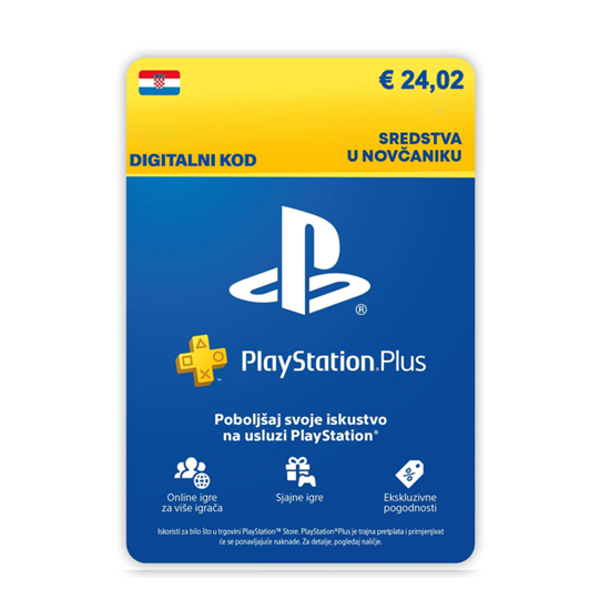 Picture of Playstation Network Hrvatska - 24,02€ (181 Kn)