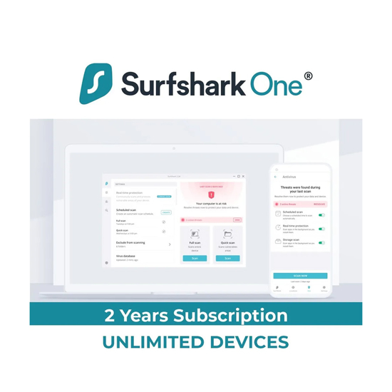Picture of Surfshark ONE - 2 Years Unlimited Devices