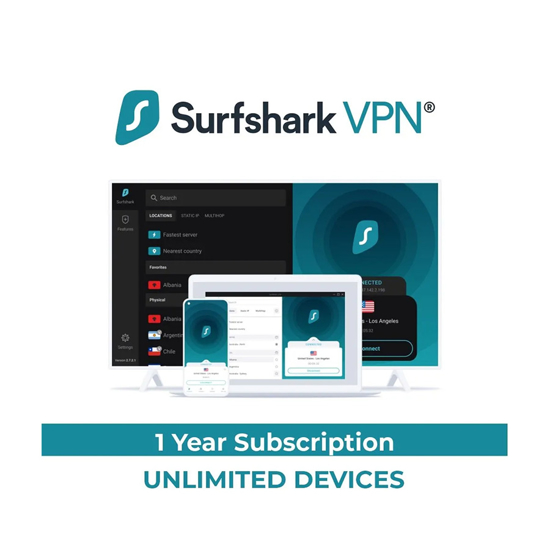 Picture of Surfshark VPN – 1 Year Unlimited Devices