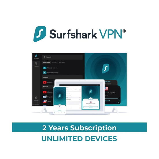 Picture of Surfshark VPN – 2 Years Unlimited Devices
