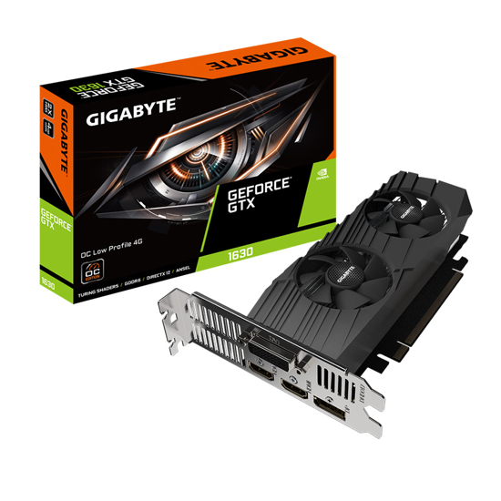 Picture of Gigabyte GTX 1630 OC LP 4GB 96bit, DP, HDMI, DVI, GV-N1630OC-4GL