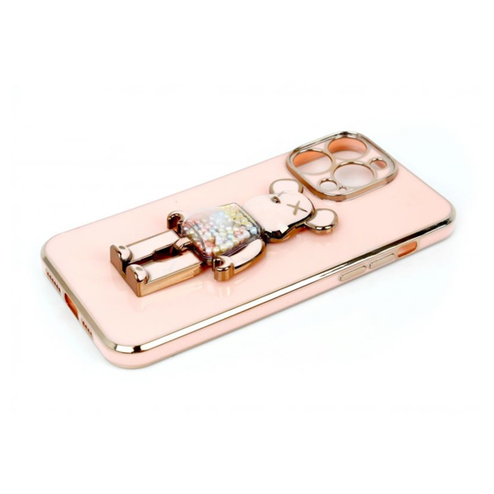 Picture of ZAŠTITNA MASKA TPU FRONDY BEAR IPHON 14 PRO ROSE-GOLD