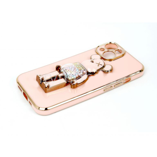 Picture of ZAŠTITNA MASKA TPU FRONDY BEAR IPHON 14 ROSE-GOLD