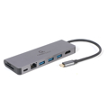 Picture of Docking station USB adapter Type-C 5-in-1 multi-port adapter Hub + HDMI + PD + card reader + LAN, A-CM-COMBO5-05