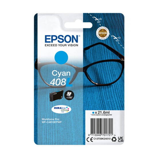 Picture of Tinta Epson DURABrite Ultra Spectacles 408/408L cyan