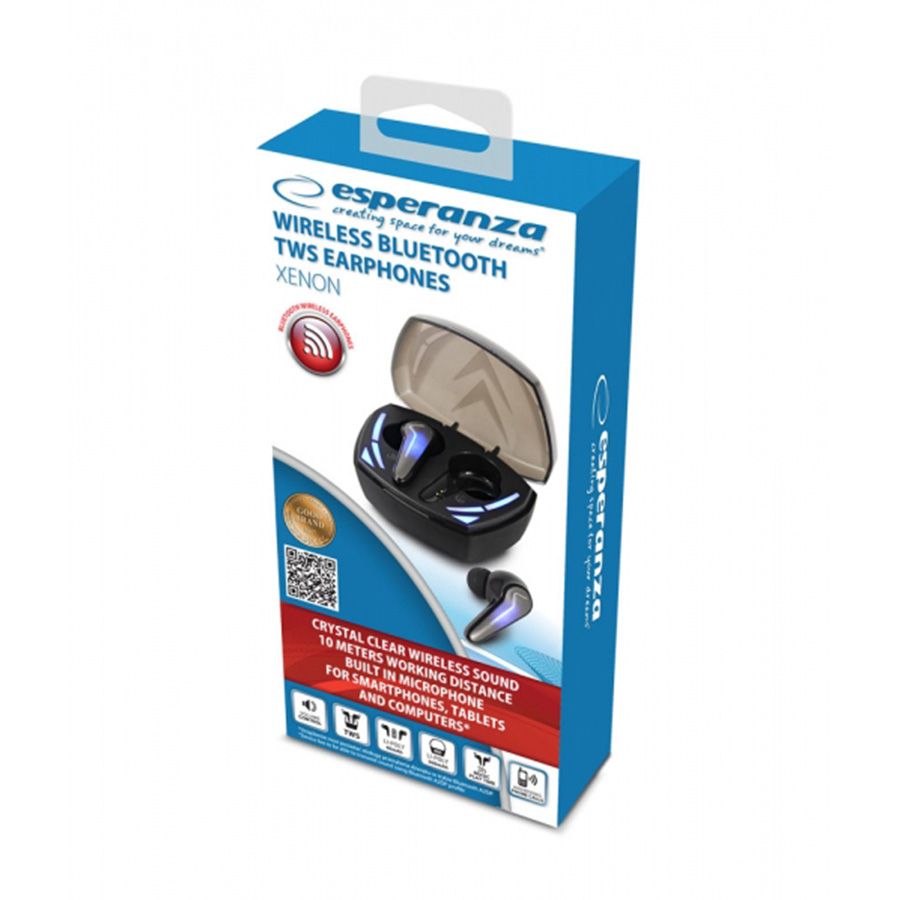 Slušalice bluetooth sa mikrofonom ESPERANZA XENON WIRELESS BLUETOOTH TWS, EH232K