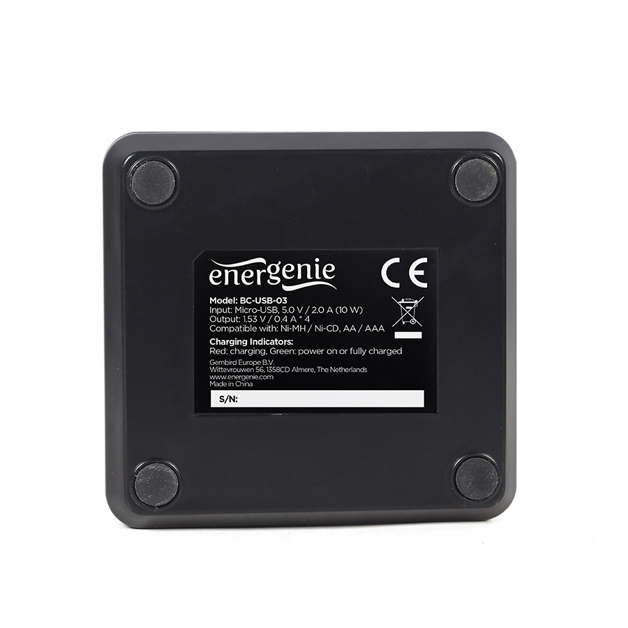 GEMBIRD USB punjač za AA/AAA baterije BC-USB-03