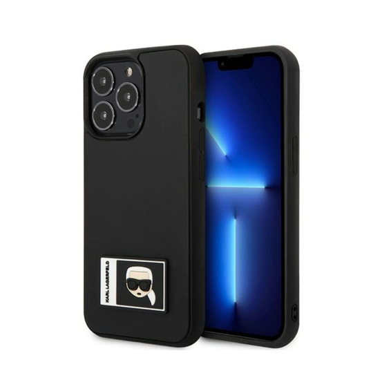 Picture of ORIGINAL KARL LAGERFELD CASE IKONIK PATCH KLHCP13X3DKPK ZA IPHONE 13 PRO MAX CRNA