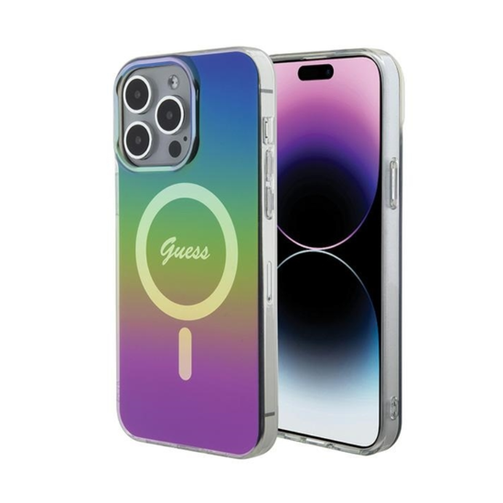 Picture of ORIGINALNA FUTROLA GUESS IML IRIDESCENT MAGSAFE HARDCASE GUHMP15LHITSK ZA IPHONE 15 PRO MULTICOLOR