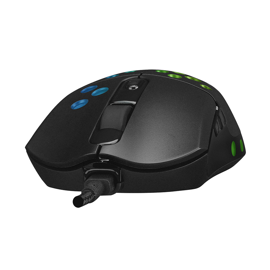 Miš gaming RAMPAGE SMX-R66 ROCKET Ultra Light black, RGB LED, 12000dpi