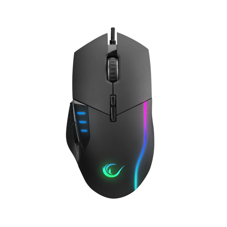 Miš gaming RAMPAGE SMX-R83 X-FORCE black, USB, 10000dpi, RGB