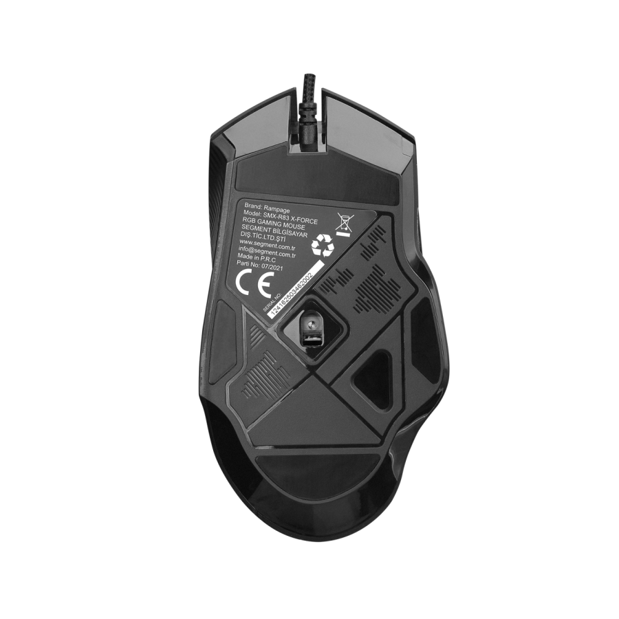 Miš gaming RAMPAGE SMX-R83 X-FORCE black, USB, 10000dpi, RGB