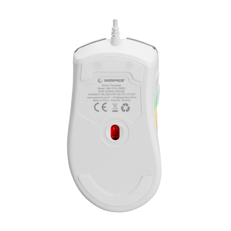 Miš gaming RAMPAGE SMX-R3 USB white, macro