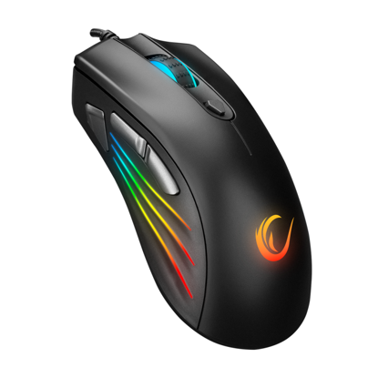 Rampage Miš gaming SMX-R33 LIMBO /red, Macro, 6400dpi, RGB LED, Crveni