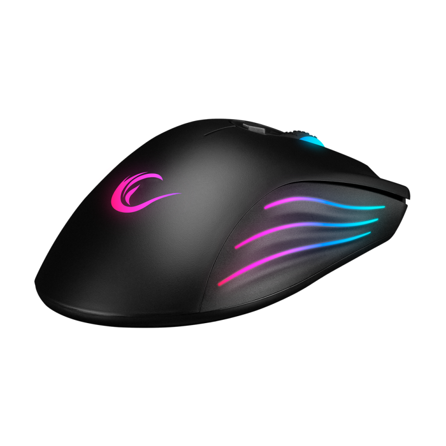 Miš gaming RAMPAGE SMX-R33 LIMBO black, macro,6400dpi, RGB LED