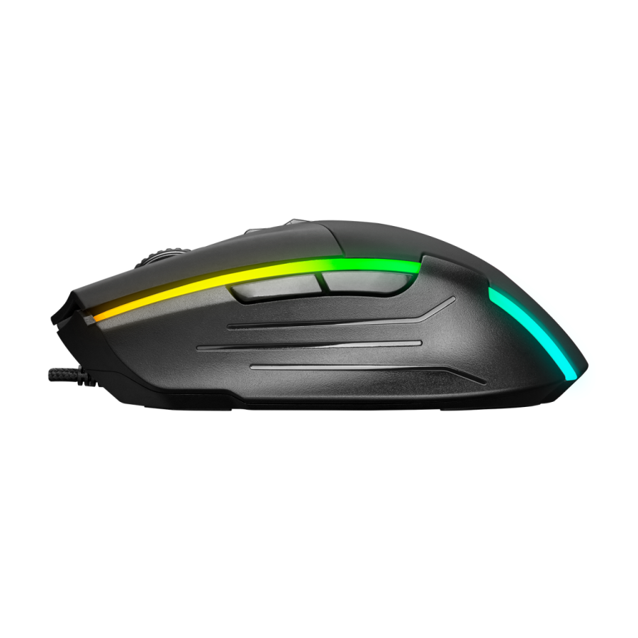 Miš gaming RAMPAGE SMX-52 BROKER black, USB, RGB,7200dpi