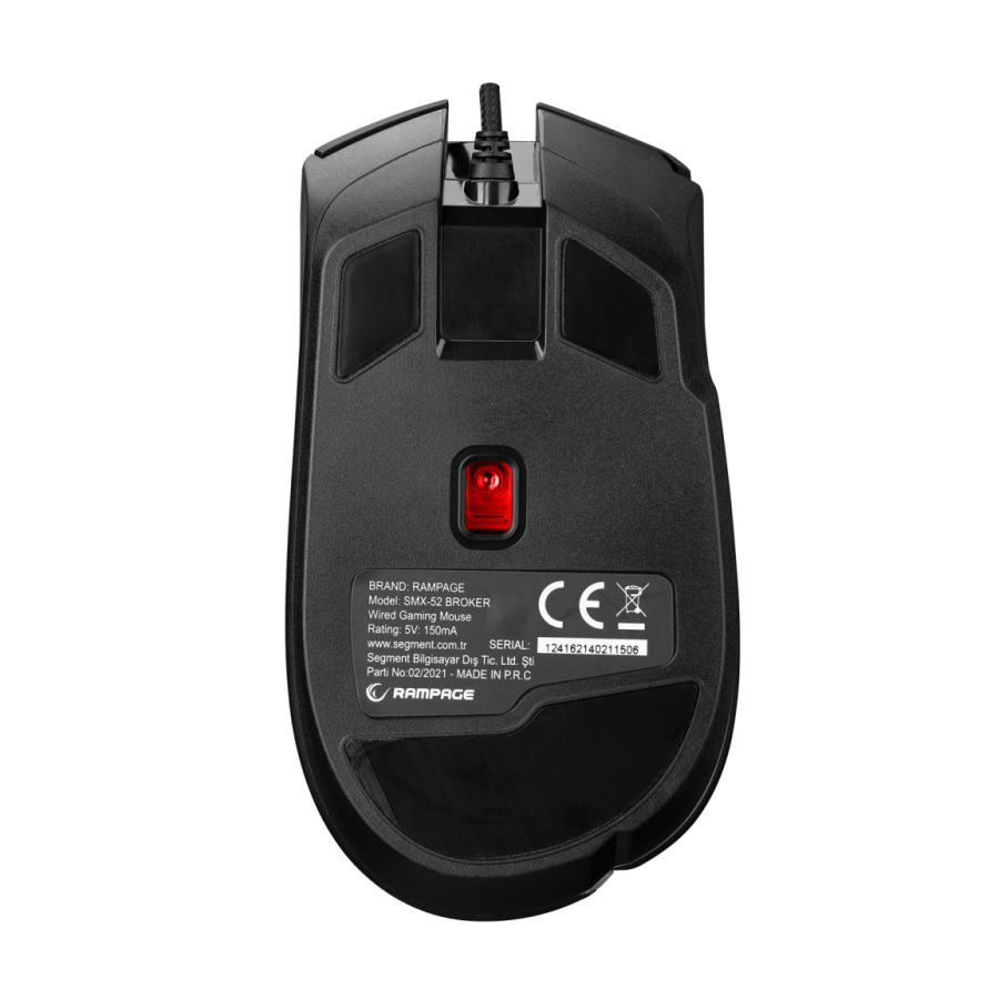Miš gaming RAMPAGE SMX-52 BROKER black, USB, RGB,7200dpi