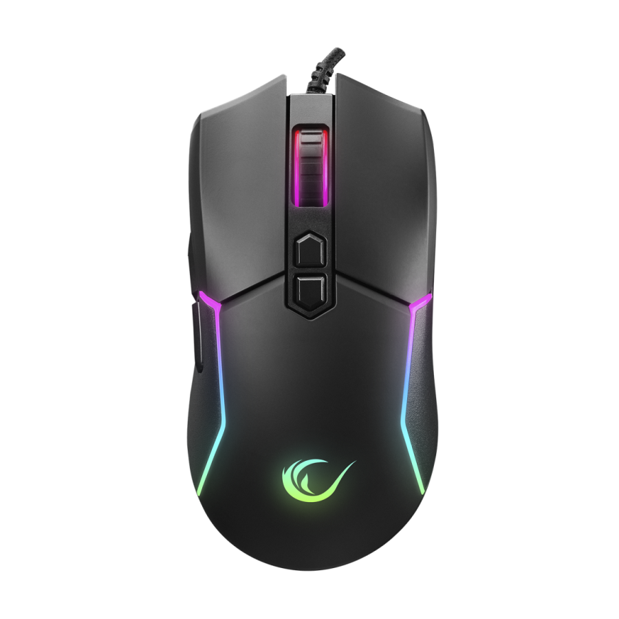 Miš gaming RAMPAGE SMX-R28 COOL black, USB, RGB, makro, 7200dpi/1000hz