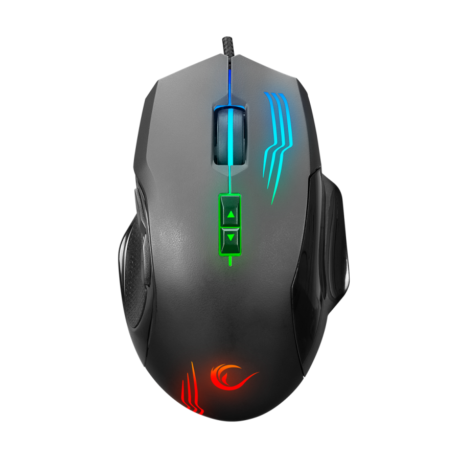Miš gaming RAMPAGE SMX-G38 CLAW, USB, macro, 7200dpi, RGB LED, 35497