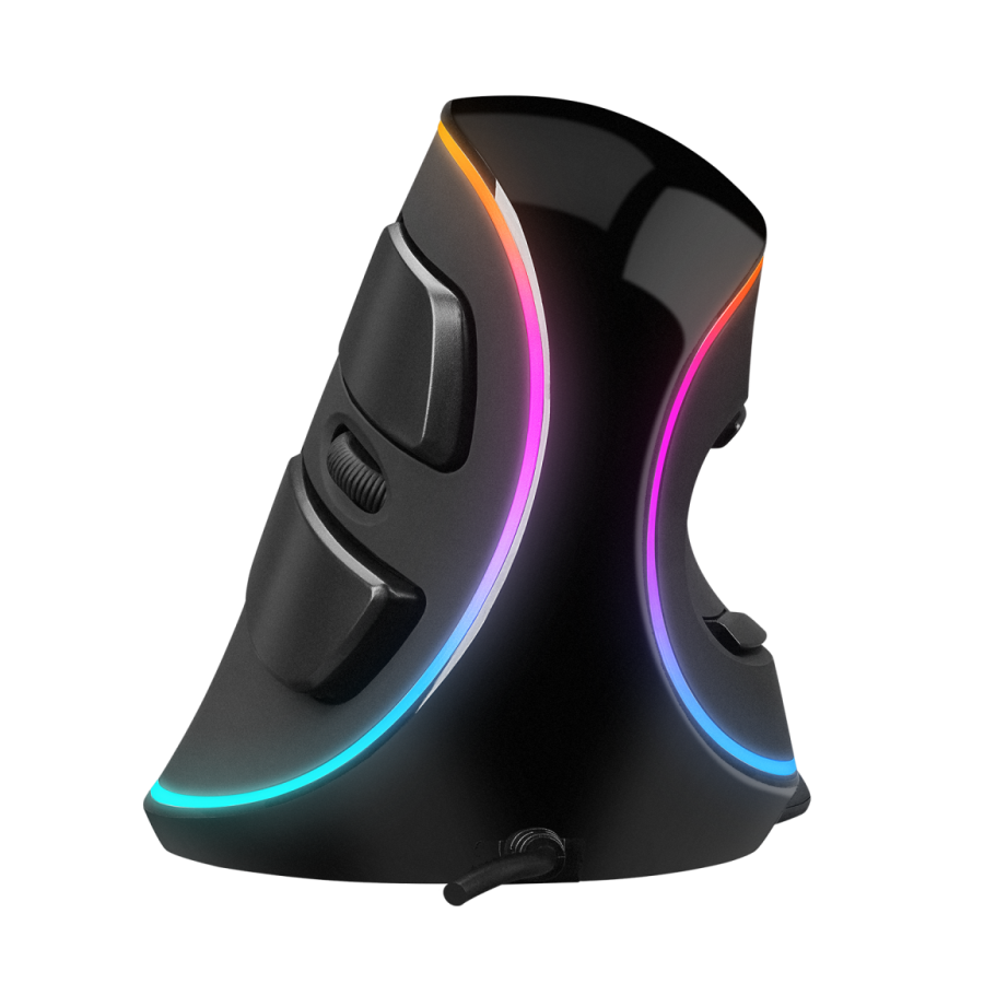 Miš gaming RAMPAGE SMX-R618 TERRIFIC, black, RGB, 4000dpi, ergo