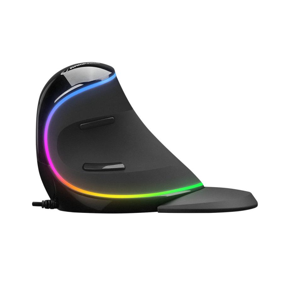 Miš gaming RAMPAGE SMX-R618 TERRIFIC, black, RGB, 4000dpi, ergo