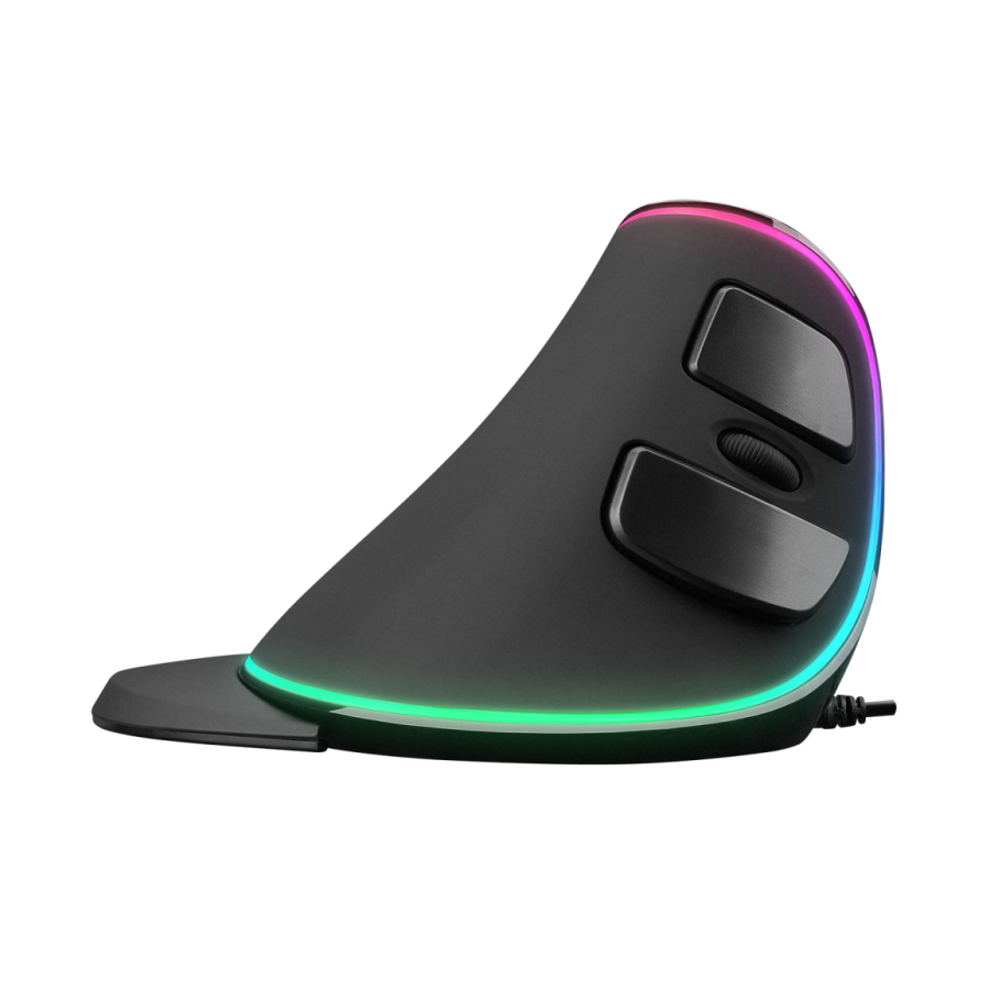 Miš gaming RAMPAGE SMX-R618 TERRIFIC, black, RGB, 4000dpi, ergo