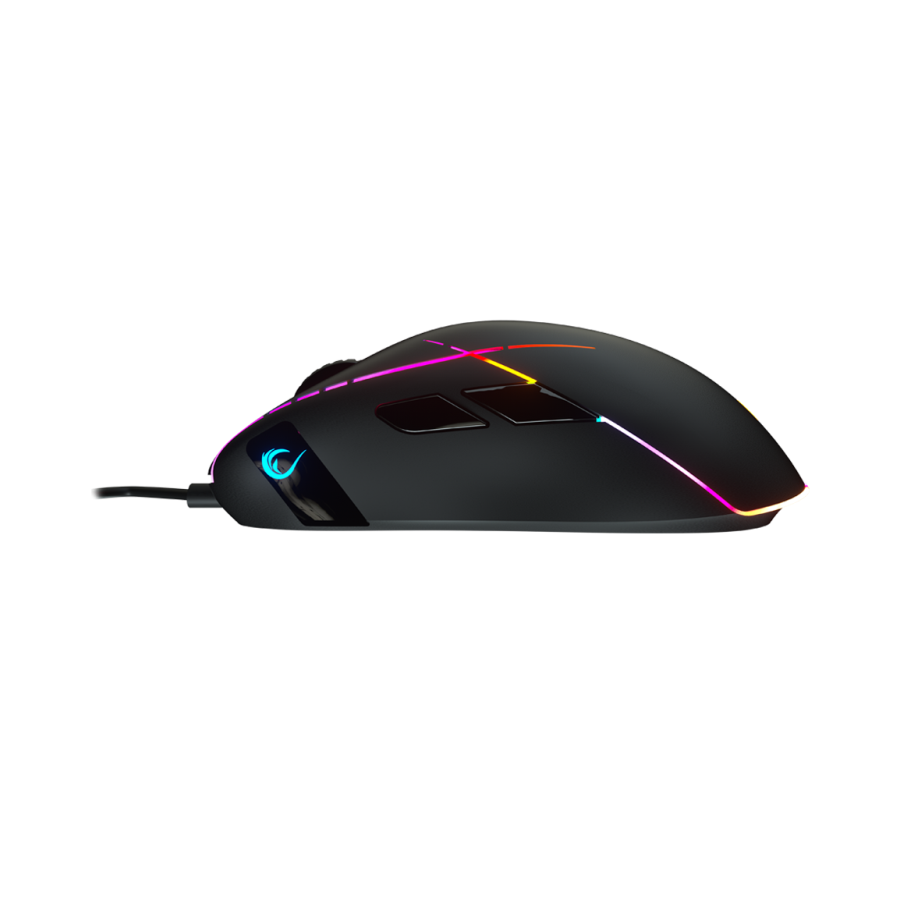 Miš gaming RAMPAGE SMX-R115 GEAR-X profesionalni, 6400dpi, pokretno RGB pozadinsko osvjetljenje, macro