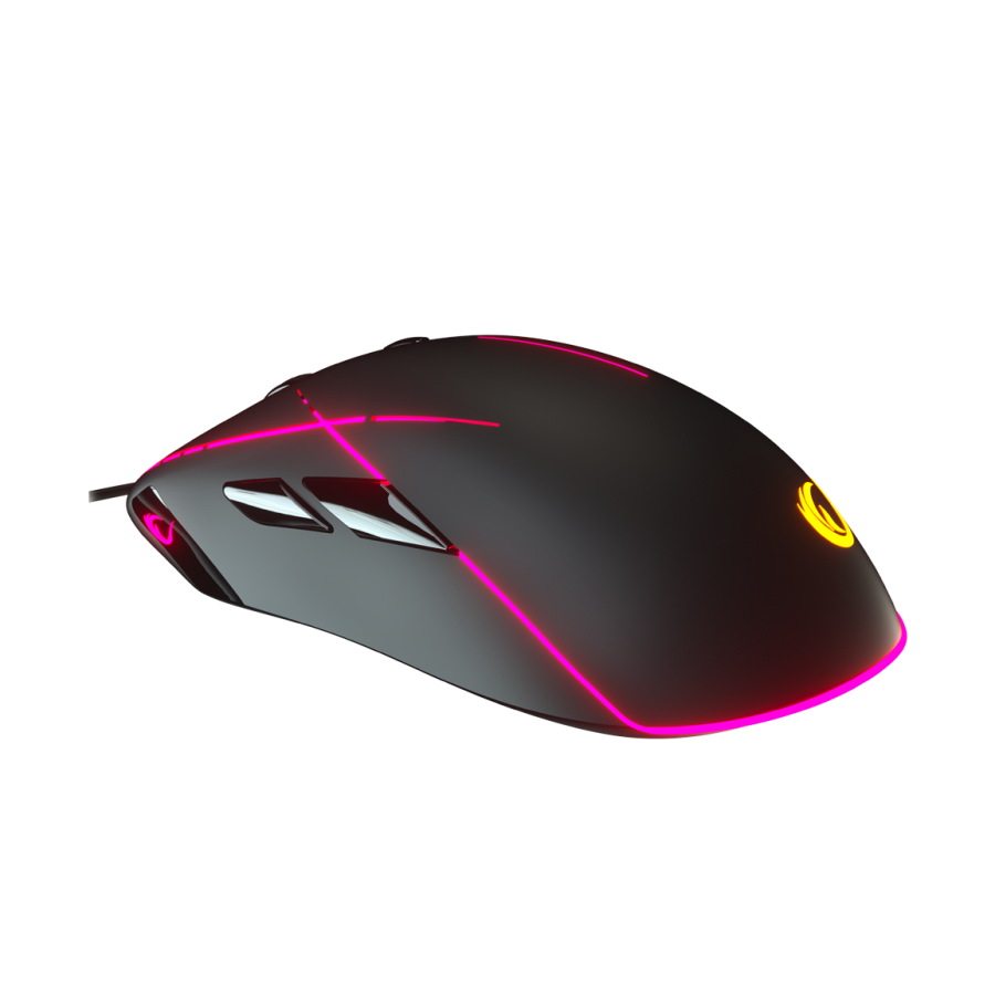 Miš gaming RAMPAGE SMX-R115 GEAR-X profesionalni, 6400dpi, pokretno RGB pozadinsko osvjetljenje, macro