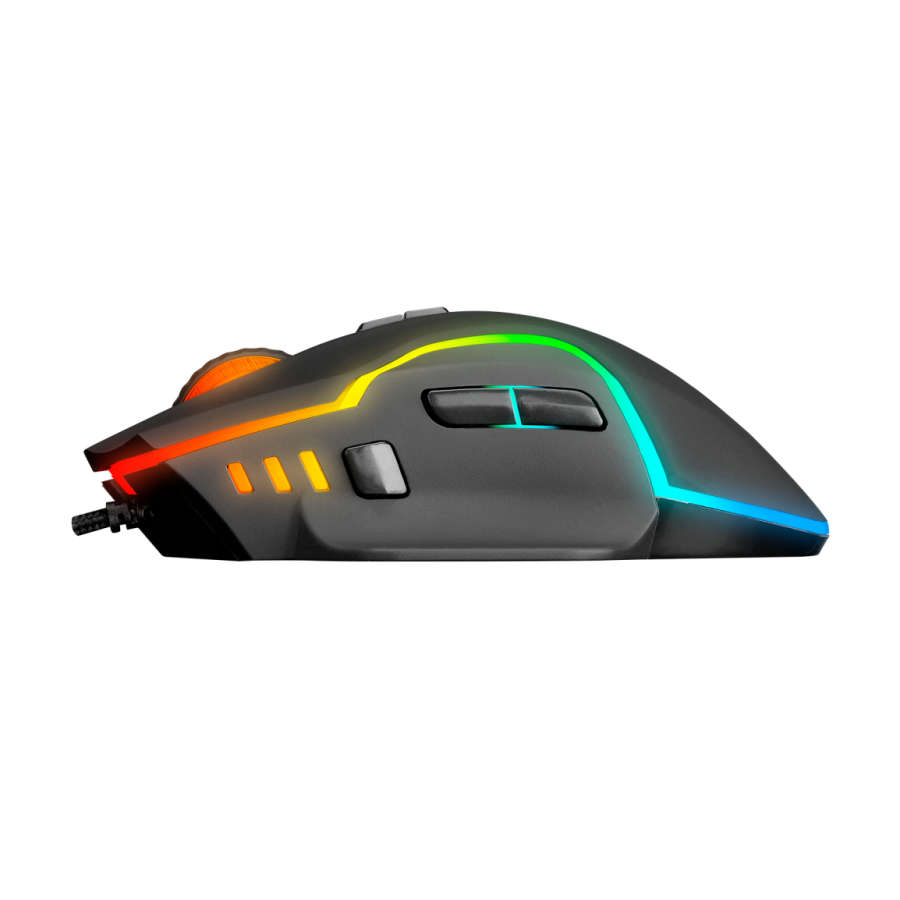 Miš gaming RAMPAGE Miracle M2, USB Black, 8 buttons, RGB 7200dpi
