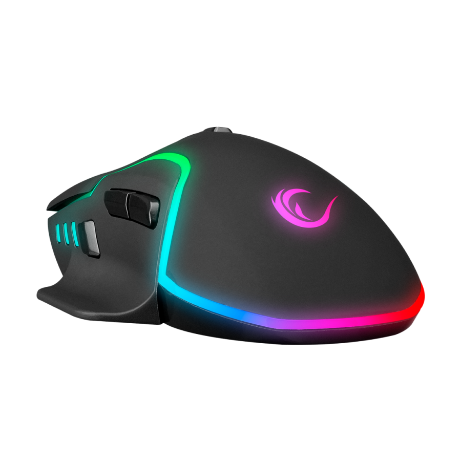 Miš gaming RAMPAGE Miracle M2, USB Black, 8 buttons, RGB 7200dpi