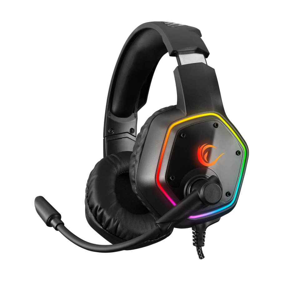 Slušalice sa mikrofonom gaming RAMPAGE RM-K33 X-TRACER, USB, 7.1 Surround, RGB PC/ PS4